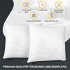 LILENO HOME Kissen 60x60 (2er Set) – 95 °C waschbar, Oeko-Tex & Made in DE – Allergiker Kopfkissen 60x60 anpassbar für himmlischen Schlaf – Haut schmeichelndes & geruchsfreies Pillow Bild 4