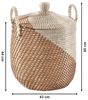 Kobolo Aufbewahrungskorb Schlangenkorb Korb NAGA Seegras inkl. Deckel (Stück, 1 St, 1 Stück), Korb mit Deckel Bild 3