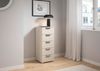 rauch Aditio Box, Kommode, 5 Schubladen, mit Softclose-Funktion, Farbe Beige, BxHxT 40x100x42cm Bild 2