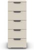 rauch Aditio Box, Kommode, 5 Schubladen, mit Softclose-Funktion, Farbe Beige, BxHxT 40x100x42cm Bild 5