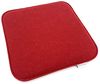 heimtexland Â® Sitzkissen Set Filz Stuhlkissen Stuhlauflage Filzkissen Stuhl Polster Kissen Typ631 4er Set 35 x 35 cm Eckig Rot Bild 2