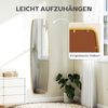 HOMCOM Wandspiegel (Flurspiegel, 1-St, Hängespiegel), mit Metallrahmen, für Schlafzimmer, Wohnzimmmer, Gold Bild 5