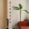 dekoratives Wandaccessoire aus Metall, 'Apt406', 10 x 0,15 x 10, Schwarz Bild 2