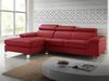 Vente-unique - Ecksofa Leder - Ecke Links - Rot - MISHIMA Bild 2