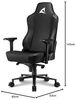 Sharkoon Skiller SGS40 Gaming Stuhl, Schwarz, mit Kunstlederbezug, breit Bild 3