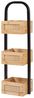 Badezimmerregal Tervola 73x23x19 cm Schwarz/Bambus [en. casa] Bild 4
