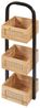 Badezimmerregal Tervola 73x23x19 cm Schwarz/Bambus [en. casa] Bild 5