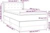 vidaXL Boxspringbett mit Matratze Dunkelgrau 100x200 cm Stoff 3130010 Bild 3