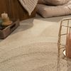 Paco Home Waschbarer Teppich Wohnzimmer Schlafzimmer Kurzflor rutschfest Flauschig Weich Moderne Einfarbige Muster, Grösse:140x200 cm, Farbe:Beige 2 Bild 2