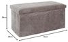 HOME DECO FACTORY, HD0277, Cotele Scott Taupe Klappbanktruhe, Weichheit, Möbel, Sitz, Klapptruhe und Bank, 76 x 38 x 38 cm, Sitzhöhe 38 cm, Taupe Bild 3