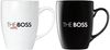 BRUBAKER Tasse Kaffeetassen The Boss The Real Boss mit Grußkarte, 2-tlg, Keramik, Kaffeebecher - 300 ml Tassen Geschenkset - in Geschenkbox Bild 3