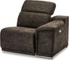Ibbe Design Modul Sofa Braun Stoff 1 Sitzer mit Armlehne Rechts Elektrisch Verstellbar Relaxfunktion mit mit verstellbare Kopfstütze Alexa, 105 x 102 x 73 cm Bild 3