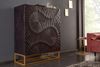 riess-ambiente Highboard SCORPION 120cm schwarz, Massivholz · Schrank · 3D Schnitzereien · Handarbeit · Wohnzimmer Bild 2