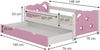 Kinderbett Jessica Rosa 70x140 cm mit Schublade, ohne Matratze Vitalispa Bild 3