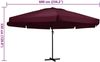 vidaXL Sonnenschirm mit Aluminium-Mast 600 cm Bordeauxrot 47374 Bild 5