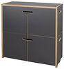 Tojo Hochstapler | modulares Regalsystem Verschiedene Module für Wandregal / Bücherregal / CD Regal | MDF Regal (anthrazit, Grundmodul mit Türen) Bild 4