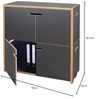 Tojo Hochstapler | modulares Regalsystem Verschiedene Module für Wandregal / Bücherregal / CD Regal | MDF Regal (anthrazit, Grundmodul mit Türen) Bild 3
