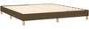 vidaXL Boxspringbett mit Matratze Dunkelbraun 160x200 cm Stoff 3140708 Bild 4