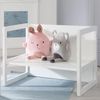 roba Sitzgruppe für Kinder - 1 Hocker & eine zum Tisch umwandelbarer Kinderbank - Weiß Bild 5