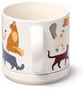 Puckator Tasse Feline Fine Katzen Kaffeebecher & Untersetzer Set Bild 3