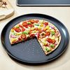Koopman Pizzablech Schwarz, Metall, (1-St), Pizza, Antihaftbeschichtet, Backblech, 3 Ebenen Bild 4