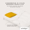 Schlafgut Woven Satin Bettwäsche|Kissenbezug einzeln 40x80 cm| yellow-deep Bild 4