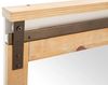 Rustikaler Capera Spiegel 70x70cm Massivholz weiß braun mit Ablage Wandspiegel für Bad | massivum Bild 3