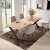 Skraut Home | Ausziehbarertisch | Multifunktionaler ausziehbarer | 220 | Für 10 Gäste | Massivholz Beine | Moderner Stil | Eiche Bild 2