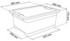 keeeper Aufbewahrungsbox mit Deckel und Schiebeverschluss, 39,5 x 29,5 x 17,5 cm, 12 l, Cornelia, Transparent Bild 2