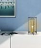 Tischlampe, Waben Design, Gold, H 36 cm, ANO Bild 4