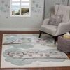 Surya Waldtiere Kinderteppich - Eule-Teppich, Teppich Kinderzimmer oder Babyzimmer, Kinderzimmerteppich, Krabbelteppich oder Spielteppich - Baby Teppich für Junge & Mädchen, Beige 160x220 cm Bild 2