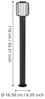 Eglo 98724 Stehleuchte RAVELLO schwarz weiß Ø16,5cm H:110cm IP44 Bild 4