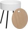Atmosphera runder Beistelltisch mit Stauraum, SHIRO, weiß, Ø 38,5 cm Bild 4
