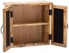 Badset Santa Cruz natur 3-teilig Mangoholz braun, massivum Badezimmerset mit Spiegelschrank Badmöbel-Komplettset Bild 5