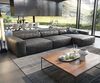 Ecksofa Sirpio XL 370x170 cm Lederimitat Vintage Anthrazit Bild 2