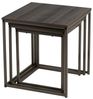 Set mit 3 Beistelltischen aus PB und Metall in Grau Bild 4