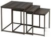 Set mit 3 Beistelltischen aus PB und Metall in Grau Bild 1