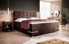 Boxspringbett Lea mit LED (Samt) 140x200 Braun H2 Bild 2