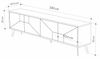 Dmora TV-Schrank Aljanah 180 x 29,6 x 50 cm Beige, 1 Ablage, 4 Türen Bild 3