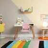 hjh OFFICE Kinderdrehstuhl KIDDY Base I Stoff, Kinder Schreibtischstuhl höhenverstellbar, Pink, 719239 Bild 2