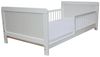 Micoland Kinderbett Kinderbett Juniorbett Beistellbett Wiege 140x70cm 4in1 + Matratze weiß Bild 4
