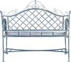 Safavieh Metall Außen-Bank, Moosblau, 50 x 116 x 102 cm Bild 5