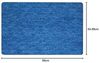 Spirella Badteppich Badematte Duschvorleger Mikrofaser Hochflor | flauschig | rutschhemmend | Gobi | geeignet für Fußbodenheizung | 55x65 cm | Blau Bild 3