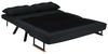 Dmora Schlafsofa 2-Sitzer Merak 133x78 cm Schwarz, Stauraum Bild 5