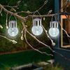 Solarlaterne Lampion außen CRACKLE BALL | 3er SET Hängeleuchte Kugelleuchte Bruchglas-Optik hängend Baumlicht | LED Gartenbeleuchtung Campinglicht outdoor | IP44 wetterfest kaltweiß 102308 Bild 2