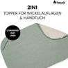Hauck Topper und Handtuch für Wickelauflage, Atmungsaktives Musselin und Frottee Stoff, Waschbar bei 60° C, für Junge und Mädchen, geeignet für hauck Change N Clean Baby Wickelunterlauge (Sage) Bild 2