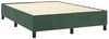 vidaXL Boxspringbett mit Matratze Dunkelgrün 140x190 cm Samt 3132918 Bild 4