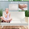 Outsunny Sitzgruppe mit 2er Sofa, Sessel, Glastisch, Kissen, (Lounge-Set für 4 Personen, 4-tlg, Gartenmöbel Set aus Polyrattan), für Garten Balkon Braun+Grau Bild 5