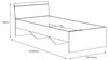 FORTE Arkina Bett, Holzwerkstoff, Braun/Weiß, 125,3 x 76,8 x 210 cm Bild 4