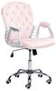 Bürostuhl Samtstoff Rosa PRINCESS Bild 4